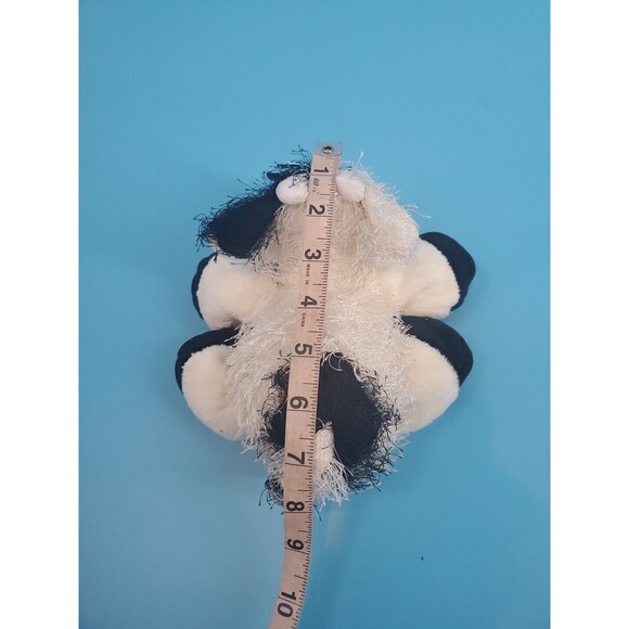 Ganz Webkinz Black White Cow 10" Plush Stuffed Animal Shaggy No Code - Picture 9 of 10
